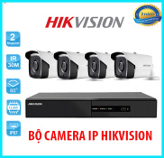 Bộ Camera 4 Mắt IP Hikvision 4 Kênh Full HD 1080P Trọn Bộ Đầy Đủ Phụ Kiện