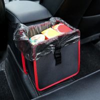 Multi-Functional Foldable Garbage Can with Hanging Design for Car Storage Bag