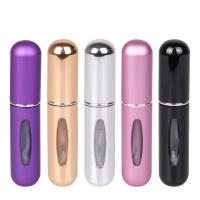 5ml Perfume Spray Bottle Mini Portable Refillable Aluminum Atomizer Spray Bottle Container Perfume Refill Travel Cosmetic Tool Travel Size Bottles Con