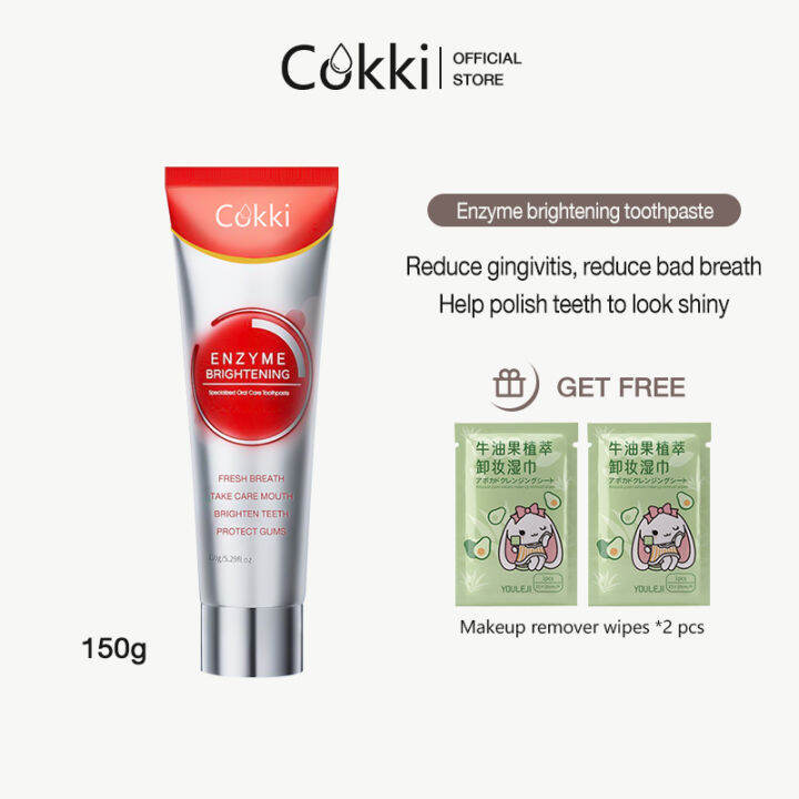 White teeth toothpaste 150g. Whiten teeth, cure yellow teeth, Cokki