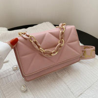 ใหม่กว้างสายคล้องไหล่กระเป๋าสแควร์ Crossbody กระเป๋าสำหรับสตรีแฟชั่นการออกแบบกระเป๋าถือหญิง Cross Body