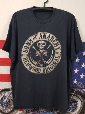 เสื้อยืดวินเทจ เสื้อยืดภาพยนต์ซีรีส์ SONSOF ANARCHY งานแท้