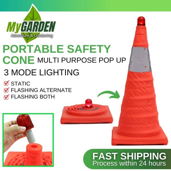 40cm / 50cm / 60cm Portable Safety Cone Flexible Collapsible Multi