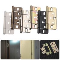 2Pcs 3 Inch Iron Flush Door Hinges Large Cabinet Cupboard Furniture Hardware Accessories Cafe Spring Door Hinge 76 x 35 x 1.8mm