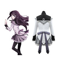 Akemi Homura Cosplay Costume Puella Magi Madoka Magica Skirts and Wigs Womans Stockings Hairpin Accessories