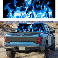 Decal Rear For Window Graphic Car SUV Tint Burning Blue Flame