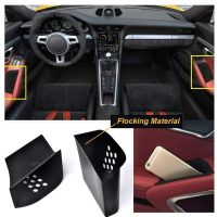 1 Pair Door Armrest Organizer Storage Box for Porsche 911 Boxster Cayman 2013-2019 Car Styling Accessories