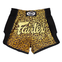 Fairtex กางเกงมวย แฟร์เท็กซ์ กางเกงมวยผู้ใหญ่ กางเกงกีฬา มวยไทย ลายเสือดาว BS1709 Boxing Shorts Muay Thai Fight Leopard Slim Cut MMA Combat Gym Fitness Martial Arts Trunks