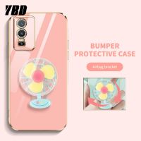 YBD เคสสำหรับโทรศัพท์ขายดีอันดับต้นๆ Vivo Y76 5G T1 Y75 IQOO Z6 5G น่ารัก3Dเท่สายพานพัดลมเลนส์กล้องเคสนิ่ม