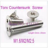 【☊HOT☊】 a7xd3t 100ชิ้น/ล็อต M1.6/M2/M2.5สแตนเลส304 Torx Countersunk ความยาวหัวสกรู = 3Mm -- 20Mm