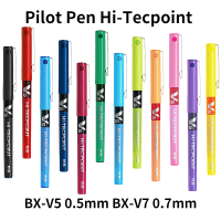 Pilot Pen Hi-Tecpoint PILOT BX-V5 0.5mm BX-V7 0.7mm гелевая ручка Straight Pen Large Capacity Color Ink Gel Pen Disposable Pen