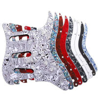 ชั้น 11 หลุม Celluloid กีตาร์ Pickguard Scratch Plate สำหรับ Stratocaster กีตาร์ SSS รุ่นมาตรฐาน Perfect Replacement-wangjun1