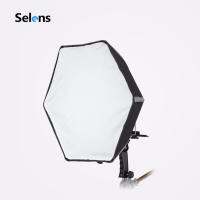 Selens 24 "60CM ซอฟต์บ็อกซ์แฟลชร่มหกเหลี่ยม พร้อม สำหรับแสงที่ซับซ้อน การติดตั้งอย่างรวดเร็ว