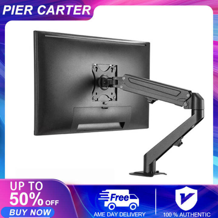 F80 Monitor Desk Mount Stand Full Motion Swivel Monitor Arm Gas Spring