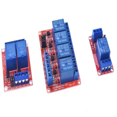 1 2 4 8 Channel DC 12V Relay Module Shield With Optocoupler Support High And Low Level Trigger Power Supply Board For Arduino