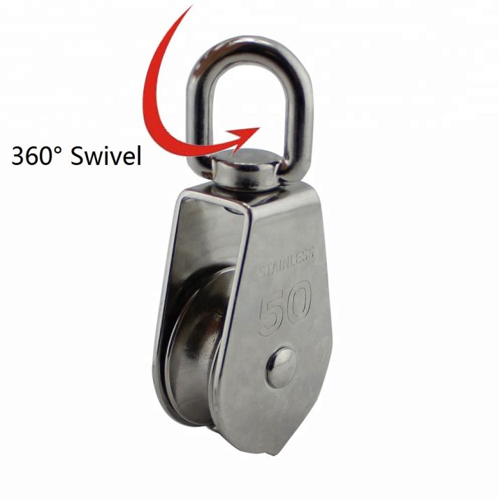 5pcs-stainless-steel-304-single-sheave-swivel-eye-rope-pulley-15mm-20mm-25mm-32mm-50mm-rigging-hardware-lifting-swivel-pulley