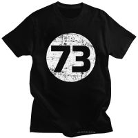 Vintage The Big Bang Theory 73 T Shirt Men O Neck T-Shirt Sheldon Cooper Geek Tshirt Tbbt Tv Tee Tops 3Xl 【Size S-4XL-5XL-6XL】