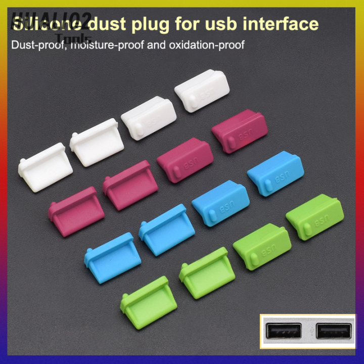 huali02-10ชิ้นปลั๊กซิลิโคนกันฝุ่นพอร์ต-usb-สีสันสดใส-usb3-0ปลั๊กข้อมูลมาตรฐาน-usb2-0แล็ปท็อปเคสพอร์ตคอมพิวเตอร์ตั้งโต๊ะป้องกันฝุ่นป้องกันสำหรับฝาครอบโทรศัพท์มือถืออเนกประสงค์ผู้หญิง