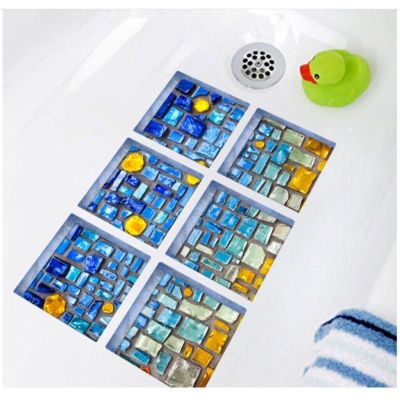 Orzer สติ๊กเกอร์ตกแต่ง อ่างอาบน้ำ 6 ชิ้น 3D Sticker for Bathtub Decoration Set of 6 Pieces