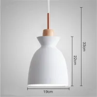 Nordic Combined Solid Wood Pendant Lights Multicolor Aluminum Lamp Shade Hanging Lamp For Home Restaurant Bar Ho Cafe Decor