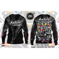 [In stock] 2023 design Yamaha MXI 125 Black Full Sublimation Motorcycle Long-sleeved Shirt，Contact the seller for personalized customization of the name