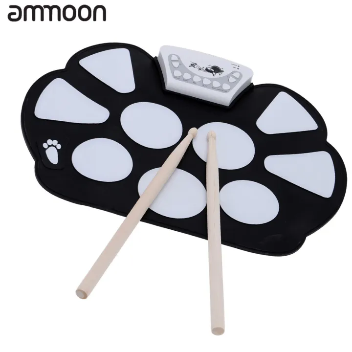 Portable Electronic Roll up Drum Pad Kit with Stick Lazada PH