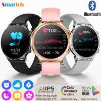 Smart Watch Blue Tooth Call Smartwatch ผู้ชายผู้หญิงฟิตเนสกันน้ํา Heartrate Monitor 1.32 นิ้ว IPS หน้าจอสีสําหรับ Android iOS