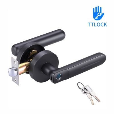 Z50แอป Ttlock สมาร์ทล็อกลายนิ้วมือไฟฟ้า Biometrics ล็อคประตู20ผู้ใช้ที่มีกุญแจสำหรับในบ้านที่ใช้ในบ้าน
