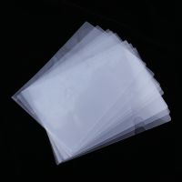 12pcs Clear Document Folder L-Type Plastic Folder Copy Safe Project Pocket US Letter/ A4 Size in Transparent Color