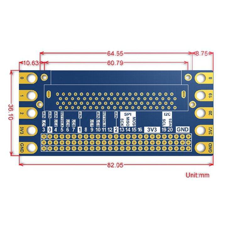 waveshare-io-expansion-board-edge-breakout-for-bbc-microbit-micro-bit-v1-5-v2-adapter-board-i-o-expansion-breakout-module