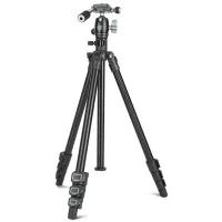 Qzsd Q202F Professional Aluminum tripod stand ขาตั้งกล้อง ขาตั้งแบบ3ขาและขาเดียว สามารถตั้งแบบมุม top ได้