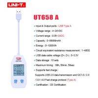 【❖New Hot❖】 longshe8147471 Uni-T Ut658ชุด Usb เครื่องวัดพลังงานและทดสอบมิเตอร์ดิจิตัล Usb-A และ Usb-C สำหรับแรงดันไฟฟ้า/กระแส/ความจุ/พลังงาน/ความต้านทาน