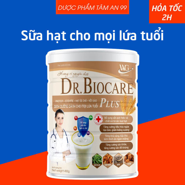 Dr Biocare Help With Weight Loss Sữa hạt Dr.Biocare Plus phát triển chiều cao và trí não, tốt cho tiêu