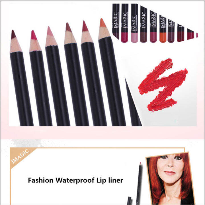 12pcs-cosmetic-lipstick-pen-professional-nude-waterproof-lady-charming-lip-liner-contour-makeup-lipstick-tool