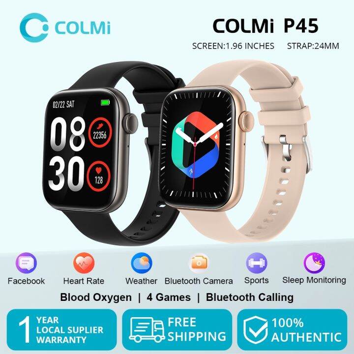 Colmi P45 181 Inches Calculator Smartwatch Bluetooth Calling Ip67