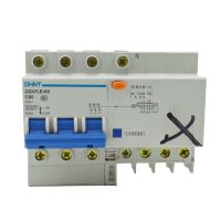 1PCS/order CHINT DZ47LE-63 C60 3 P 60A 3 Pole ELCB RCD Earth Leakage Circuit Breaker Residual Current