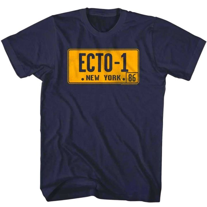 ghostbusters-ecto-1-ectomobile-car-license-plate-tag-mens-t-shirt-cartoon-tv