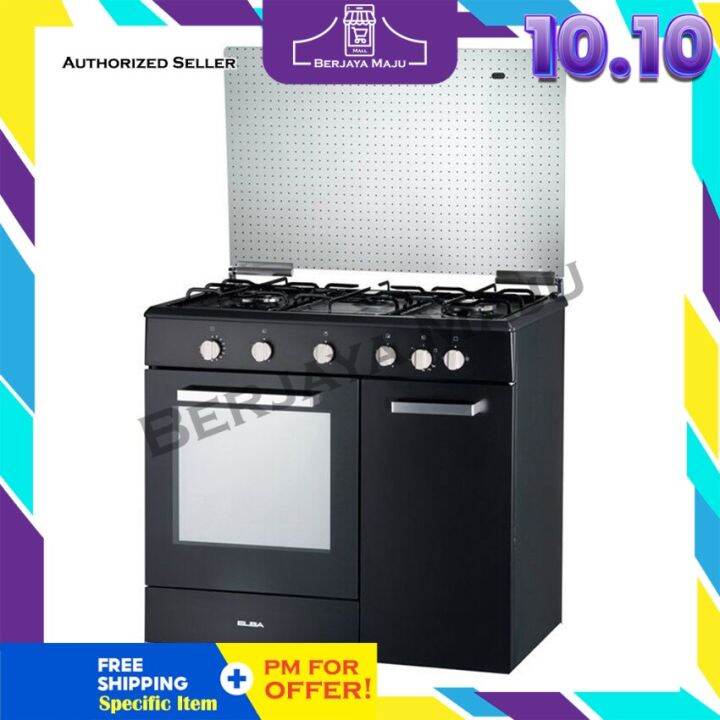 Elba Burner L Free Standing Gas Cooker Wtih Gas Oven Egc C G Bk Lazada