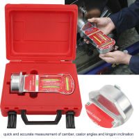 Magnetic Camber Castor Kingpin Gauge, Alignment Gauges Tool 2 ปุ่มปรับที่ทนทานสำหรับรถบรรทุกสำหรับรถยนต์