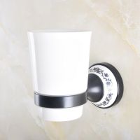 ☑℗ Wall Mounted Black Oil Rubbed Brass Bathroom Toothbrush Holder Set Bathroom Accessory Single Ceramic Cup mba293