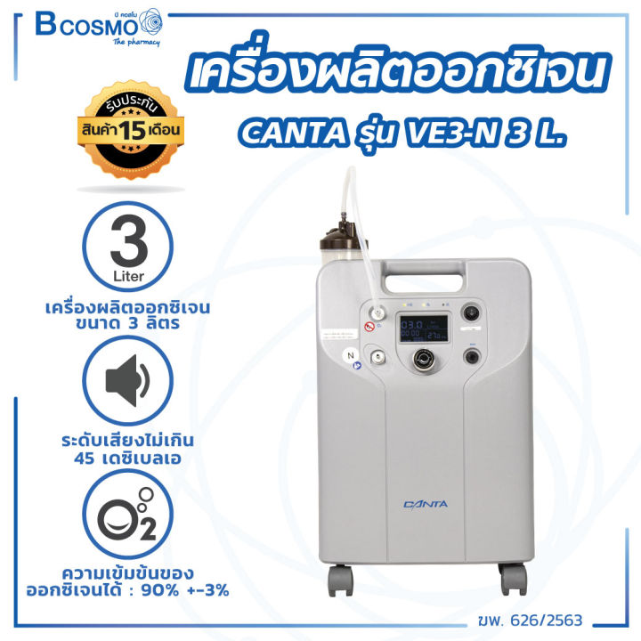 canta-เครื่องผลิตออกซิเจน-รุ่น-ve3-n-3-l-รับประกันสินค้า-15-เดือน