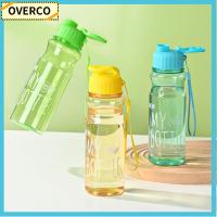 OVERCO 650ML การเดินทางการเดินทาง หลายสี กีฬากีฬากีฬา จุได้มาก ถ้วยน้ำน้ำ พลาสติกทำจากพลาสติก ขวดน้ำน้ำ