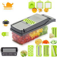 Rodanny Multifunctional Vegetable Cutter Fruit Slicer Grater Peeler Potato Carrot Drain Basket Kitchen Tool