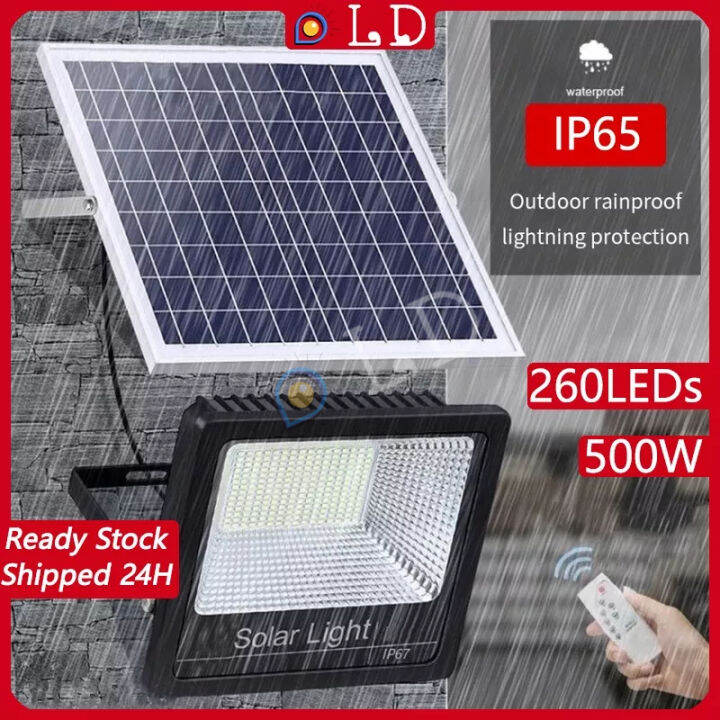 READY STOCK Solar Light 500W lampu Solar outdoor lighting Flood Light