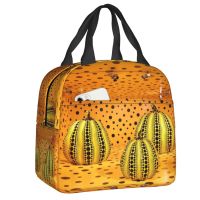 ∏ Yellow Pumpkins Art Lunch Box for Women Yayoi Kusama Artwork Cooler Thermal Food Insulated Lunch Bag School Children Student