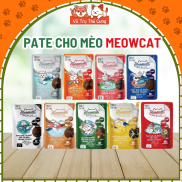 Pate cho mèo Meowcat 70g, đủ 9 vị, dành cho mèo con, mèo lớn