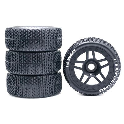 111mm 1/8 Scale RC Off Road Buggy Tires Wheel 17mm Hex for ARRMA Typhon Redcat Team Losi Kyosho VRX HSP HPI Hobao