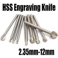 1ชิ้น2.35-12มิลลิเมตรไฮสปีดรอบ Burs มะกอกสีเหลืองอำพันแกะสลักแกะสลักมีด End Mill งานไม้เราเตอร์บิตไม้ตัดกัด