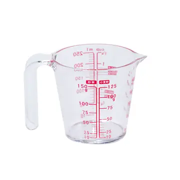 500ml Clear Plastic Mixing Cups Graduated Measuring Cups - China Pitcher  and Plastic Pitcher price