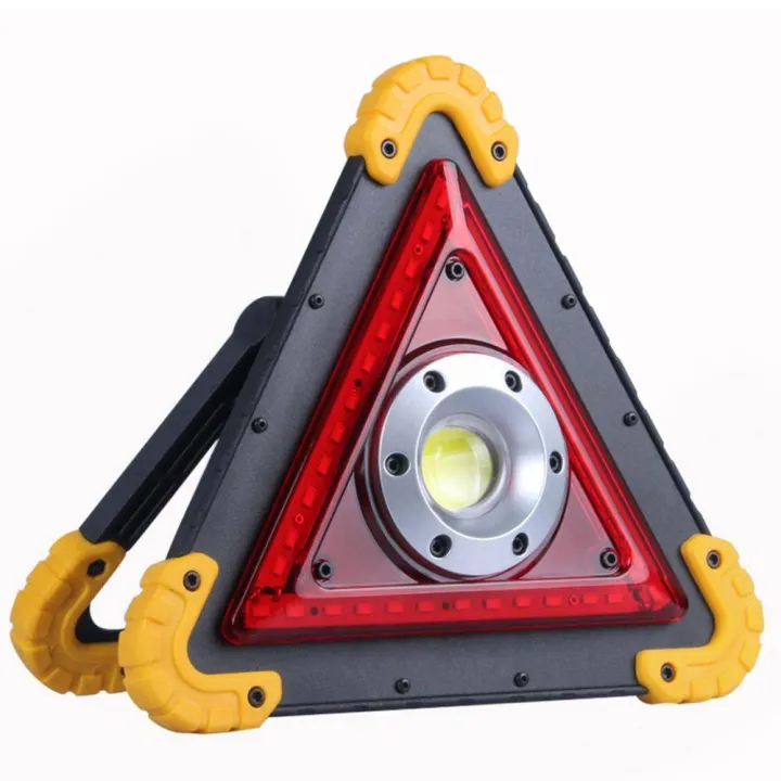 【Ready Stock】COB Super Bright Floodlight Triangle Warning Sign
